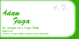 adam fuga business card
